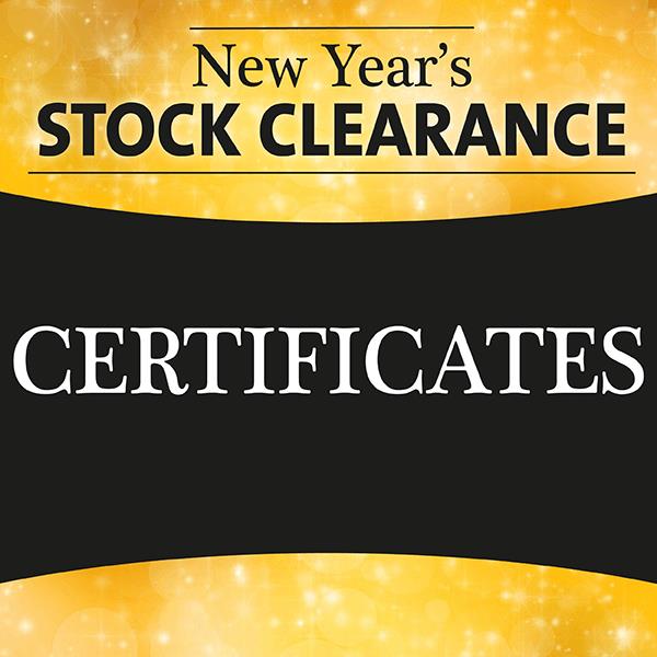 NEW YEAR'S CERTIFICATES